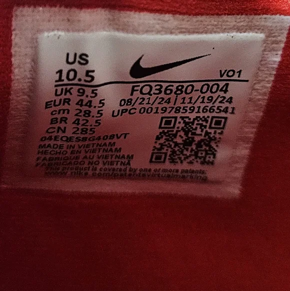 Nike Giannis Immortality 4/Men's Basketball Shoes/ black end red/FQ3680-004 - Picture 8 of 12